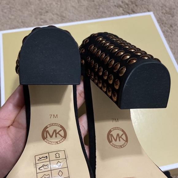 Michael Kors Leela Studded Suede Sandal - Picture 11 of 16